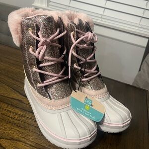 Sparkly Pink Kids Snow Boots
